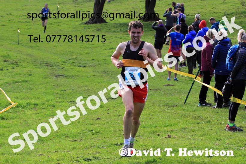 Senior men, 2022 NECAA Cross Country Relays, Thornley Hall Farm, Peterlee, County Durham, October 15th. Photo: David T. Hewitson/Sports for All Pics